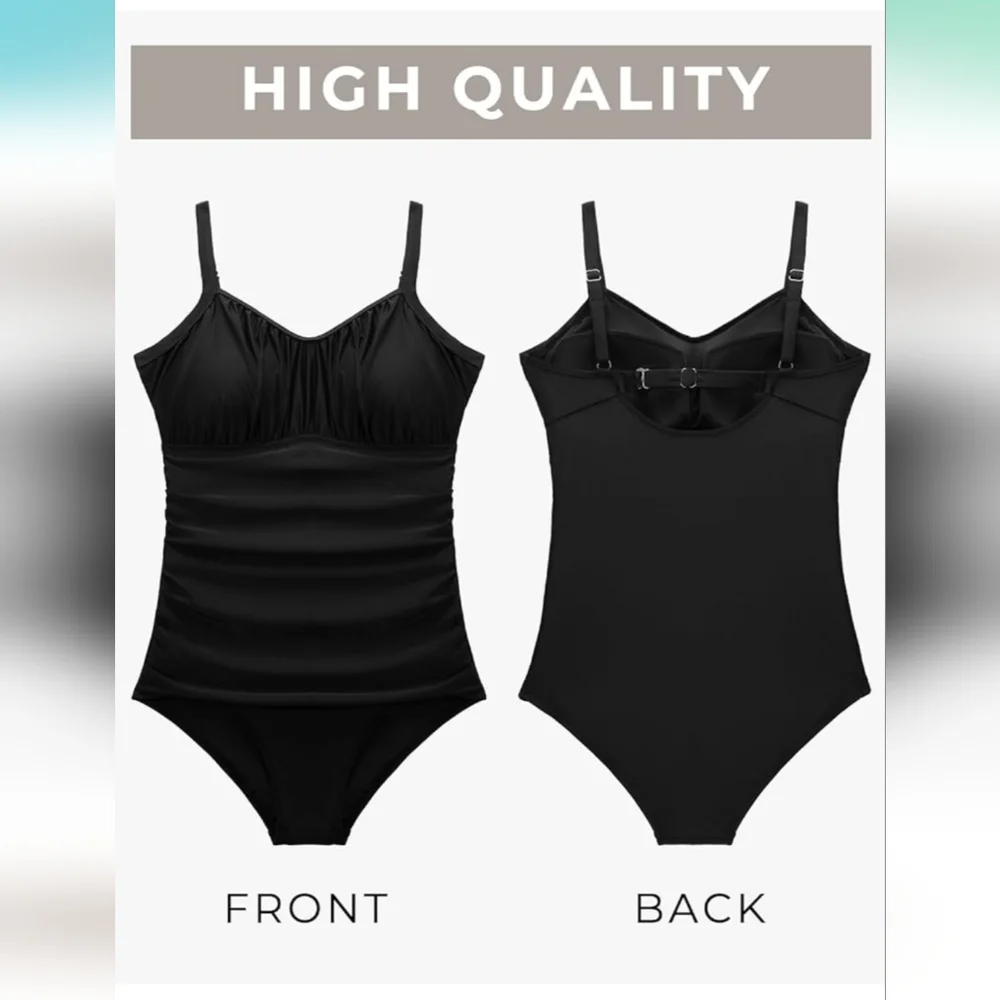 AQUA EVE vintage tummy control swimsuit